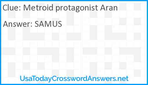 Metroid protagonist Aran Answer
