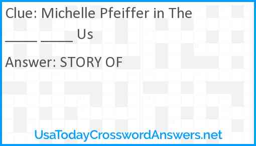 Michelle Pfeiffer in The ____ ____ Us Answer