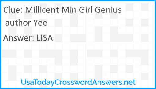 Millicent Min Girl Genius author Yee Answer
