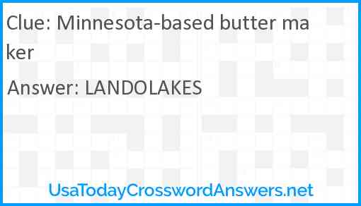 Minnesota-based butter maker Answer