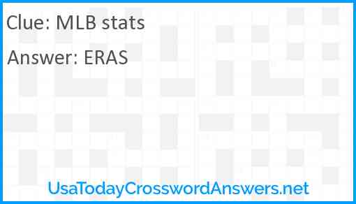 MLB stats Answer
