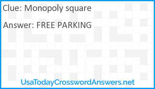 Monopoly square Answer
