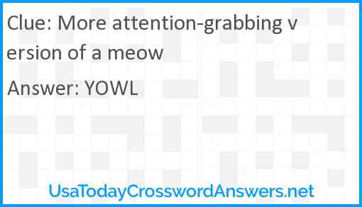 More attention-grabbing version of a meow Answer