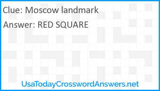 Moscow landmark Answer