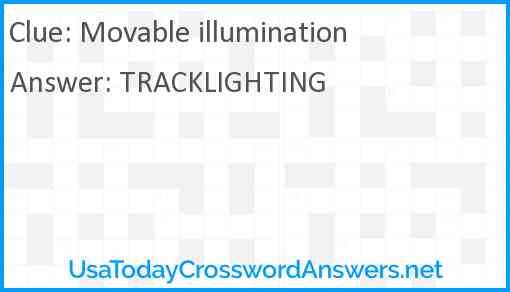 Movable illumination Answer