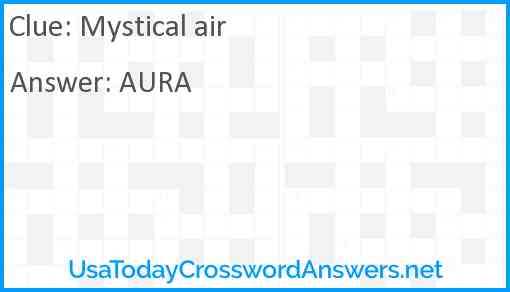 Mystical air Answer