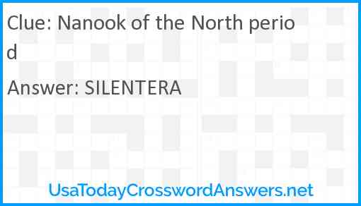 Nanook of the North period Answer