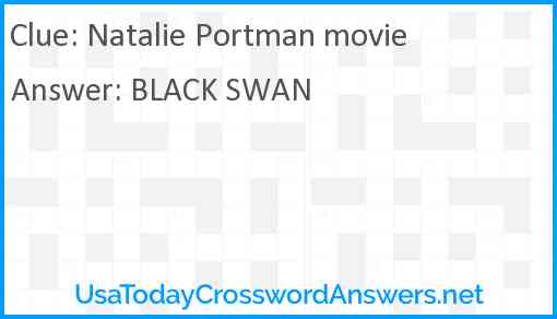 Natalie Portman movie Answer