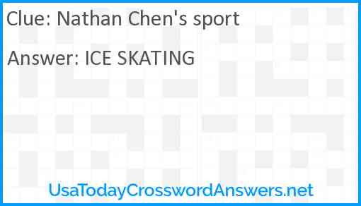 Nathan Chen's sport Answer