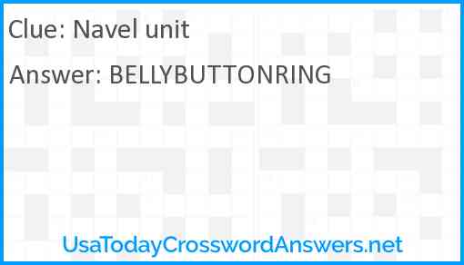 Navel unit Answer