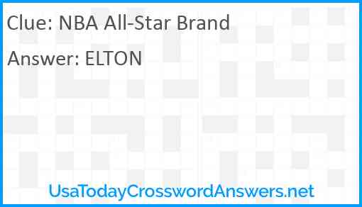 NBA All-Star Brand Answer