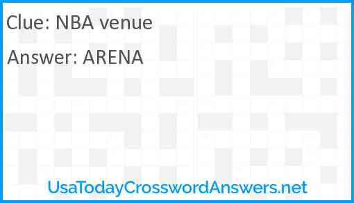 NBA venue Answer