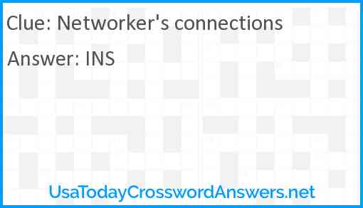 Networker's connections Answer