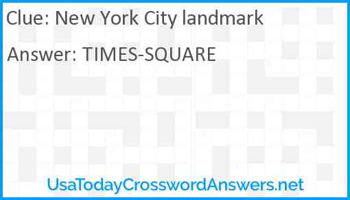 New York City landmark Answer