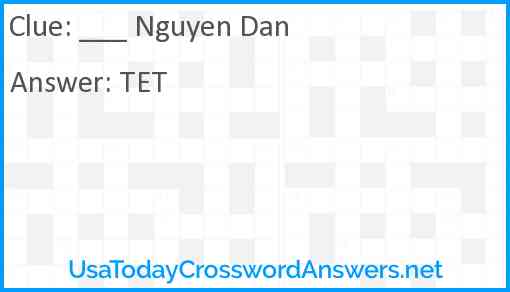 ___ Nguyen Dan Answer