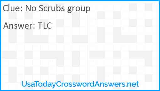 No Scrubs group Answer