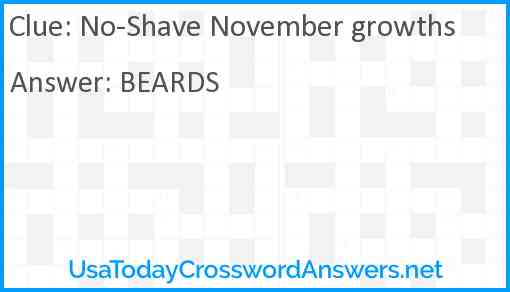 No-Shave November growths Answer