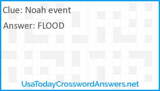 Noah event Answer
