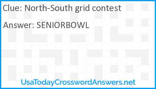 North-South grid contest Answer