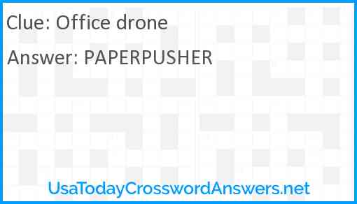 Office drone Answer