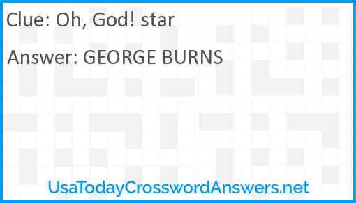 Oh, God! star Answer