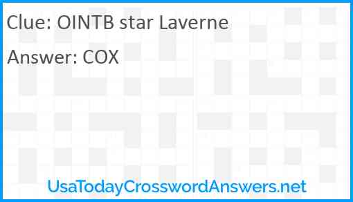 OINTB star Laverne Answer