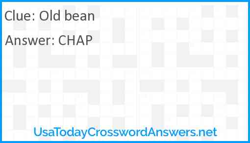 Old bean Answer