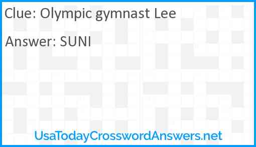 Olympic gymnast Lee Answer