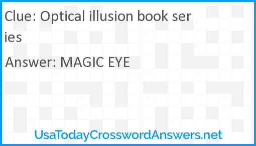 Optical illusion book series Answer