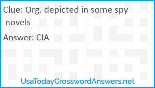 Org. depicted in some spy novels Answer