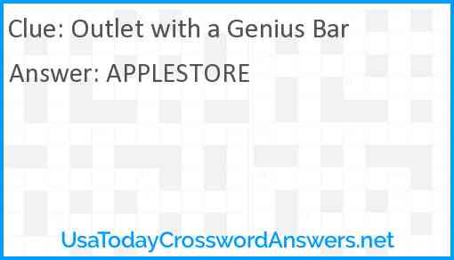 Outlet with a Genius Bar Answer