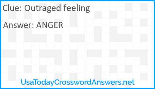 Outraged feeling Answer