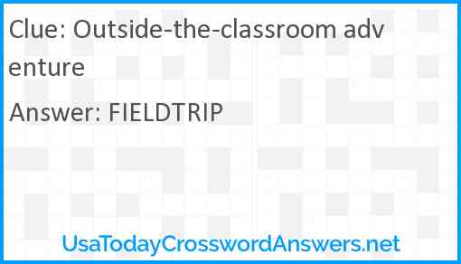 Outside-the-classroom adventure Answer