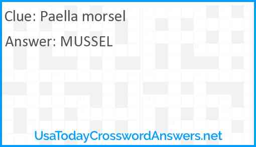 Paella morsel Answer