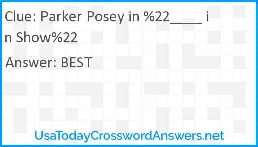 Parker Posey in %22____ in Show%22 Answer