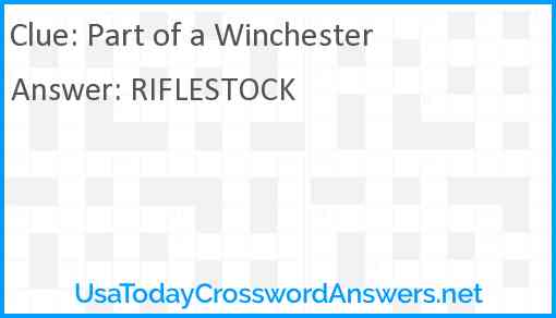 Part of a Winchester Answer