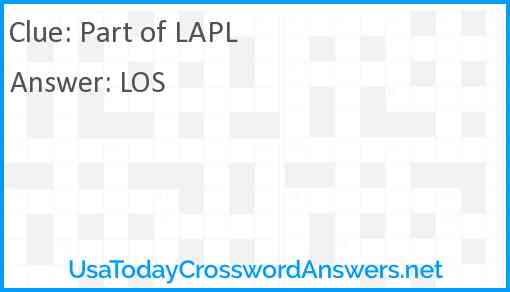 Part of LAPL Answer