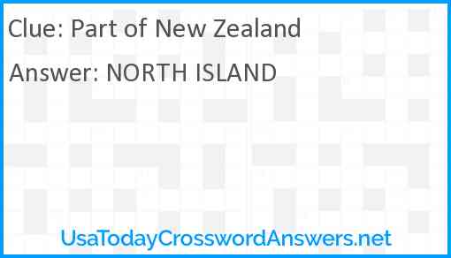Part of New Zealand Answer