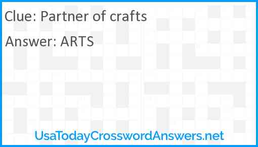 Partner of crafts Answer
