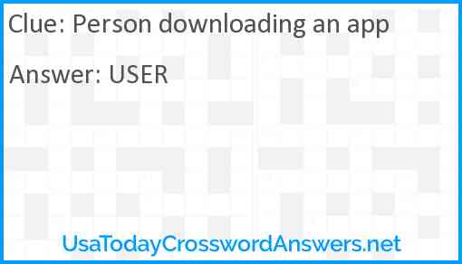 Person downloading an app Answer