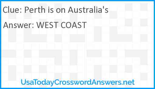 Perth is on Australia's Answer