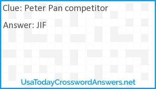 Peter Pan competitor Answer
