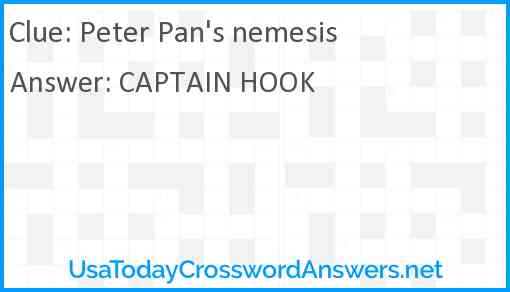 Peter Pan's nemesis Answer