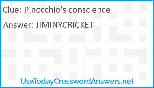 Pinocchio's conscience Answer