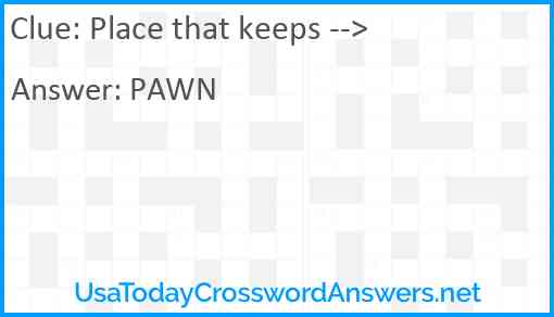 Place that keeps --> Answer