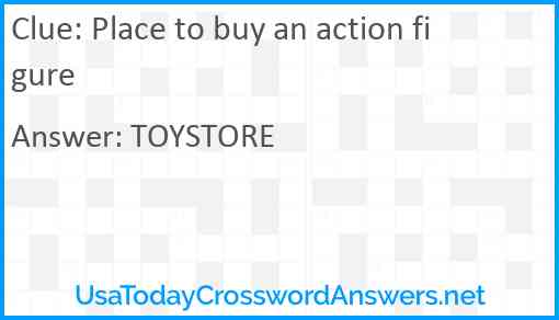 Place to buy an action figure Answer