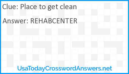 Place to get clean Answer
