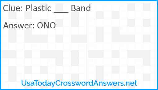 Plastic ___ Band Answer