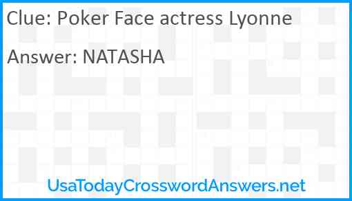 Poker Face actress Lyonne Answer