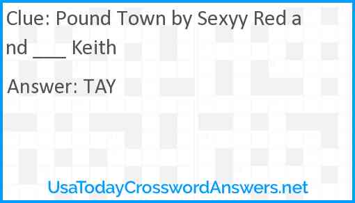 Pound Town by Sexyy Red and ___ Keith Answer